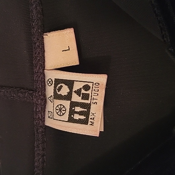 Max Studio Velour Full Zip Hooded Sweatshirt, Size Large - Picture 6 of 9